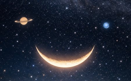 Gökyüzü bu akşam gülümsüyor. Ay, Satürn ve Neptün kavuşacak
