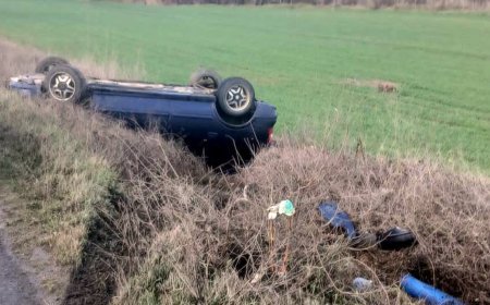 Tekirdağ’da takla atan otomobilde sürücü yaralandı