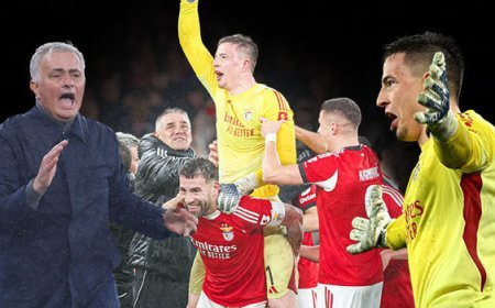 Benfica'dan tarihi galibiyet: Kaleci Trupin attı, Mourinho çıldırdı!