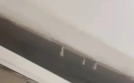 Bursa'da korkutan olay. Yeni binada mutfak tavanı çöktü