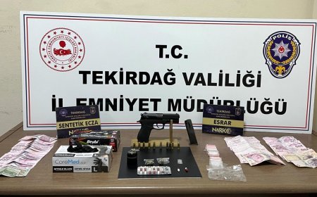 Tekirdağ’da uyuşturucu operasyonlarında 13 tutuklama