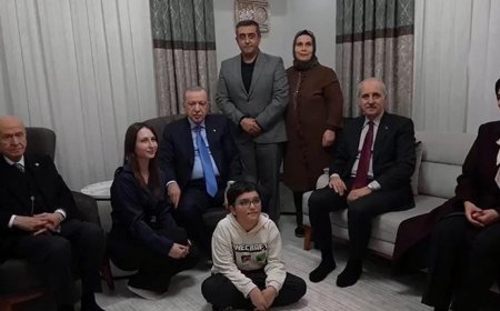 Cumhurbaşkanı Erdoğan ve Bahçeli Osmaniye'de Solak ailesini ziyaret etti