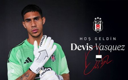 Beşiktaş'ın 200. yabancı futbolcusu Kolombiyalı kaleci Vasquez