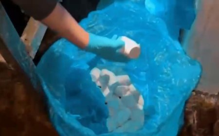 Çöp poşetlerinde uyuşturucu ele geçirildi; 2 tutuklama