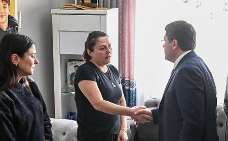 Adalet Bakanı Tunç’tan, Atlas Çağlayan’ın ailesine ziyaret