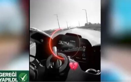Bakan Yerlikaya duyurdu! Otoyolda 324 km hız yapan sürücü yakalandı
