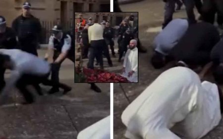 Namaz kılan protestoculara sert müdahale! Avustralya'da sokaklar karıştı