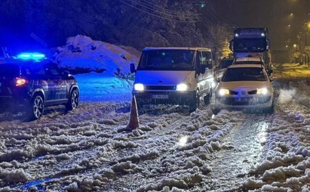 Muş-Bingöl kara yolunda 40 araçta mahsur kalan 80 kişi kurtarıldı