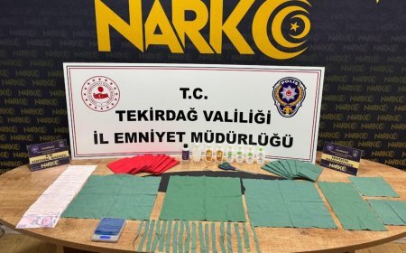 Çerkezköy'de uyuşturucu ile yakalanan 'torbacı' tutuklandı