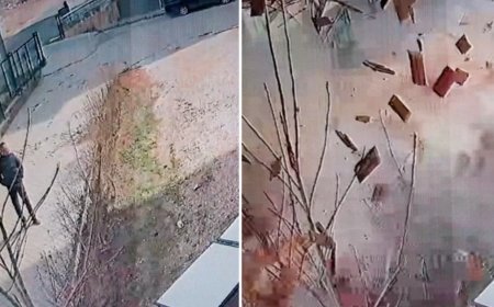 Apartmanın çatısı uçtu, ölümden saniyelerle kurtuldu