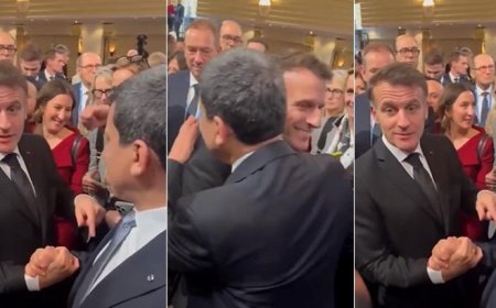 SON DAKİKA HABERLER: Almanya'dan skandal görüntü! Macron ile terör örgütü SDG/YPG elebaşı Abdi kucaklaştı