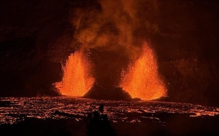 2 yılda 42 patlama! Klauea Yanardağı'nda lavlar 300 metreye yükseldi