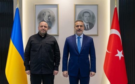 Dışişleri Bakanı Hakan Fidan Ukrayna Ulusal Güvenlik ve Savunma Konseyi Sekreteri Umerov ile Ankara'da görüştü