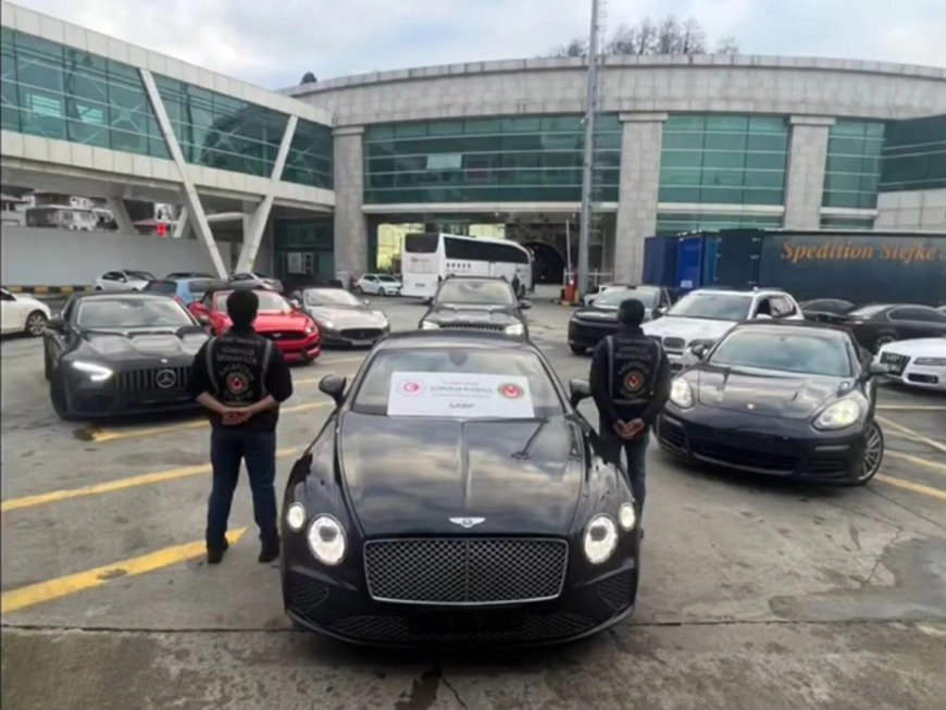 600 milyon TL değerinde 65 lüks araca el konuldu! Sahte emeklilik belgesi ibraz etmişler