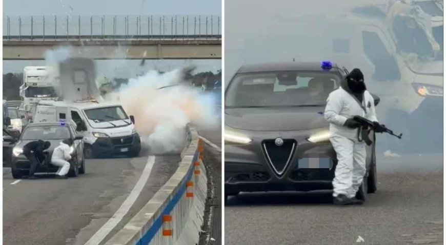 SON DAKİKA HABERLER: Otobanda güpegündüz soygun! Para taşıyan zırhlı aracı havaya uçurdular