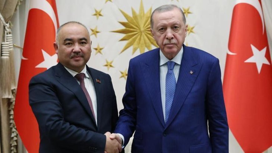 Cumhurbaşkanı Erdoğan, Kırgızistan Meclis Başkanı Turgunbek Uulu'yu kabul etti