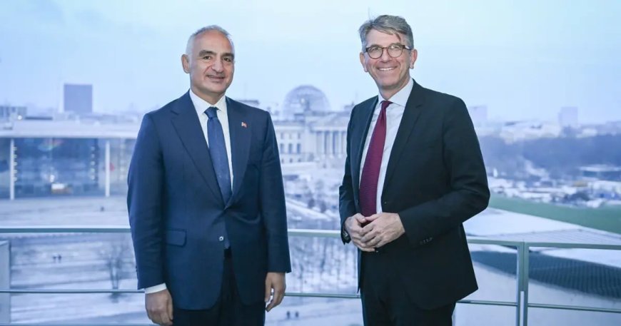 Almanya'da Göbeklitepe sergisi. Bakan Ersoy ve Alman Bakan sergi öncesi buluştu