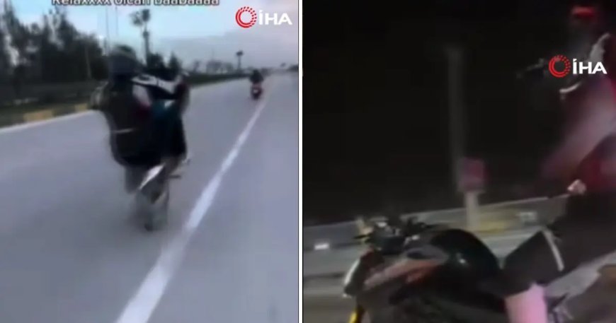 Motosikletlinin sosyal medya şovu pahalıya patladı