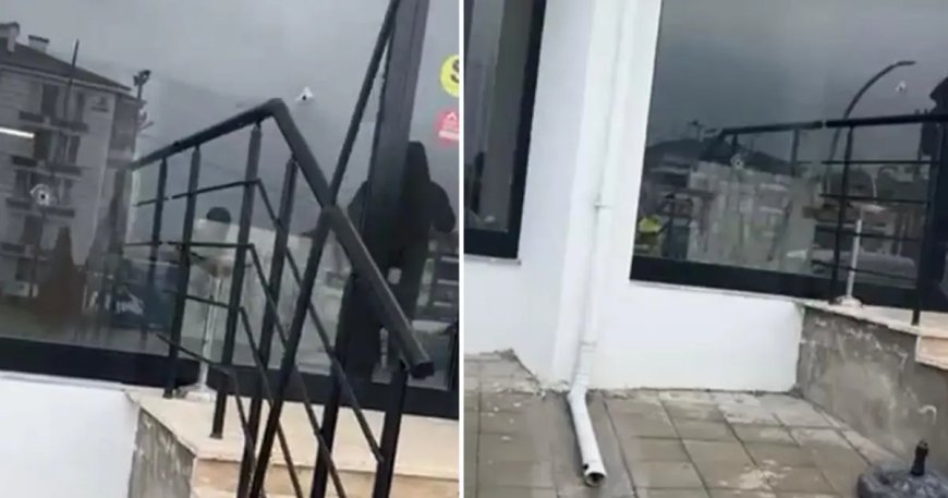 Bolu'da emlak ofisine kurşun yağmuru
