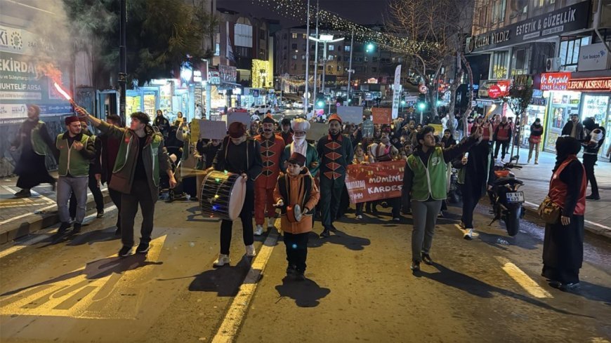 Tekirdağlılar ramazan ayını düzenlenen yürüyüşle karşıladı