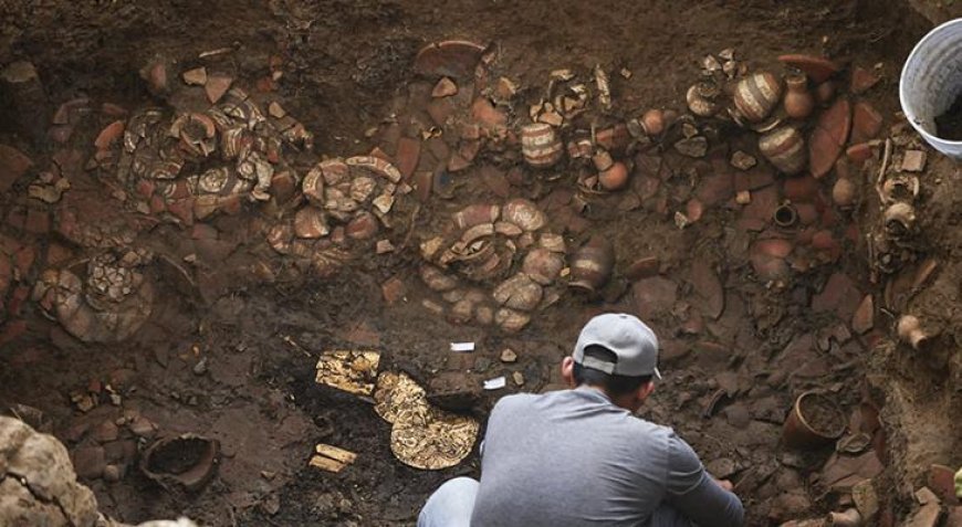 Bin yıllık mezardan altın fışkırdı! 'Böylesini ilk kez gördük'