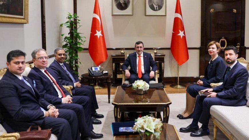 Cumhurbaşkanı Yardımcısı Yılmaz, D-8 Genel Sekreteri Büyükelçi Mahmood'u kabul etti