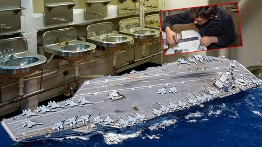 Dünyanın en büyük uçak gemisinde tuvalet krizi! İran'a operasyon için gelen 4 bin personel isyanda