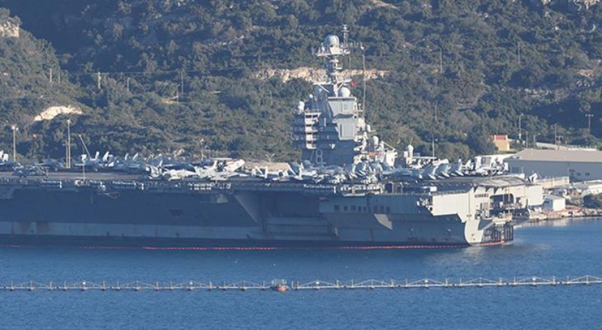 Doğu Akdeniz'de dikkat çeken hareketlilik! ABD’nin dev uçak gemisi USS Gerald R. Ford Girit’ten ayrıldı