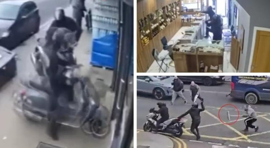 Londra’da Türk kuyumcusuna 'pala ve balyozlu' baskın! Soygunculara süpürgeli müdahale