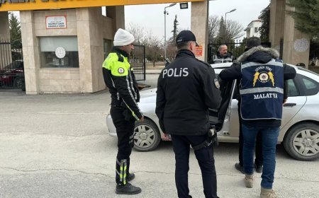 Malatya'da "Huzur 44" uygulaması. 37 araca para cezası