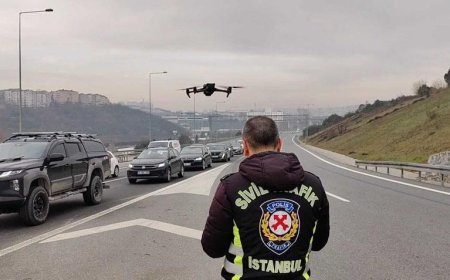 Trafikte ‘kaynak’ yapanlara havadan takip! Taralı alanı ihlal edenlere ceza yağdı