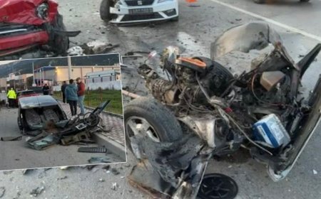 İzmir’de üç aracın karıştığı zincirleme kazada ortalık savaş alanına döndü: 3 yaralı