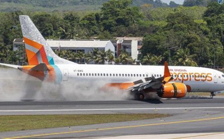 Yolcu uçağı sert iniş yaptı, iniş takımları parçalandı