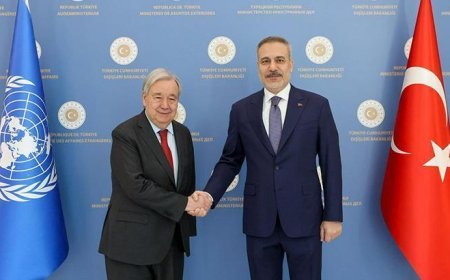Dışişleri Bakanı Hakan Fidan, BM Genel Sekreteri Guterres ile Ankara'da görüştü