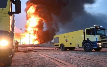 Yakıt tankları alev alev yandı! İsrail-İran-ABD savaşında Bahreyn'den çarpıcı görüntüler