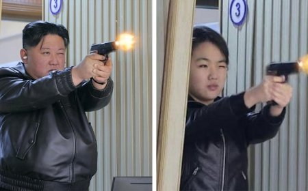 Kim Jong Un ve kızından dikkat çeken silah testi! Gelecekteki lider olarak mı hazırlanıyor?