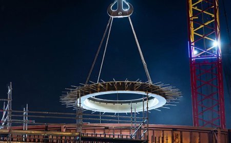 Akkuyu NGS'nin dördüncü güç ünitesinde reaktör şaftının kritik yapısal bileşeni monte edildi