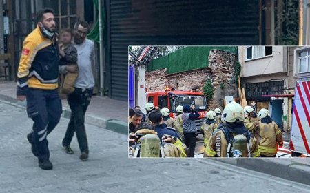 Fatih'te 3 katlı binada yangın çıktı: 1 ölü