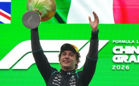 Formula 1 Çin Grand Prix'sinde Kimi Antonelli'den tarihi zafer