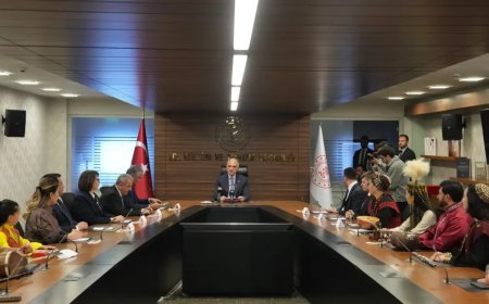 Bakan Ersoy, TÜRKSOY heyeti ile nevruzda bir araya geldi