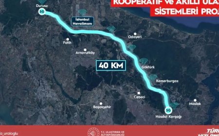 İstanbul'un ilk akıllı yolu hizmete girdi: Yola düşen nesne bile sürücüye bildirim gidecek