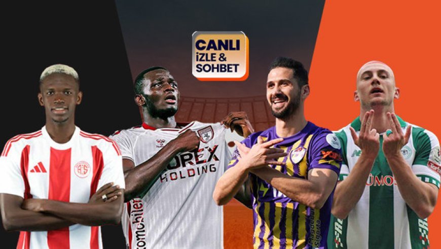 Antalyaspor-Samsunspor ile, Eyüpspor-Konyaspor ile karşılaşacak! Maçların heyecanı Misli'de