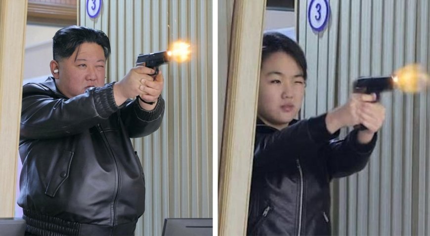 Kim Jong Un ve kızından dikkat çeken silah testi! Gelecekteki lider olarak mı hazırlanıyor?