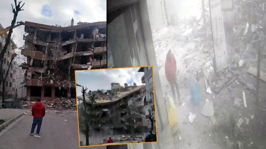 Avcılar’da 5 katlı bina yıkım sırasında çöktü! Korku dolu anlar kamerada