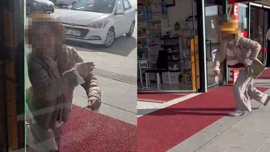 Yer: Kayseri! Fark ücretini ödemek istemeyen kadın eczaneye taşla saldırdı