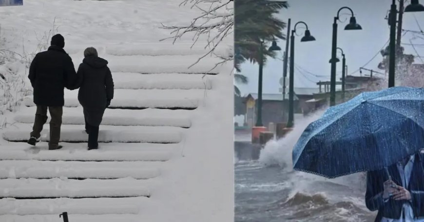 Sağanak, kar, fırtına uyarısı