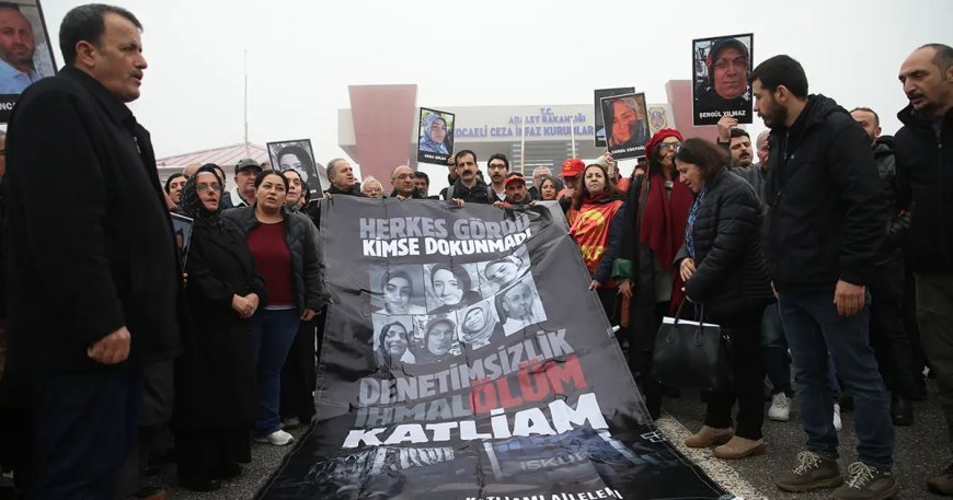 Kozmetik fabrikasında yangın davası başladı. Aileler adalet istedi