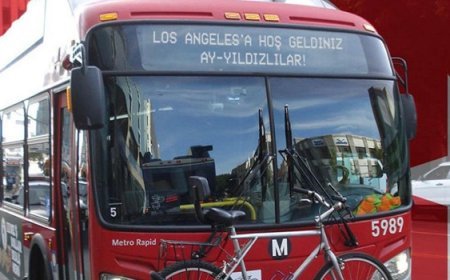 Los Angeles'taki otobüslerde Türkiye sürprizi!