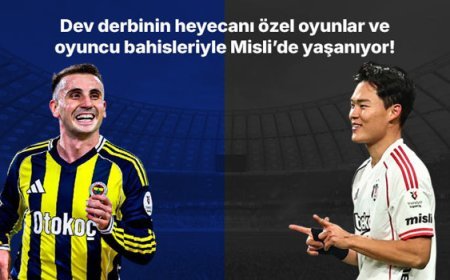 Fenerbahçe – Beşiktaş derbisinin heyecanı özel oyunlar ve oyuncu bahisleriyle Misli’de yaşanıyor!