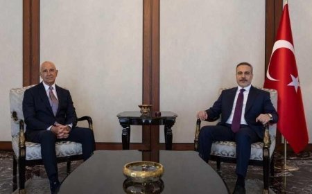 Dışişleri Bakanı Hakan Fidan, ABD'li Büyükelçi Barrack'ı kabul etti